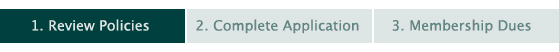 Membership application - North American Collectibles Association